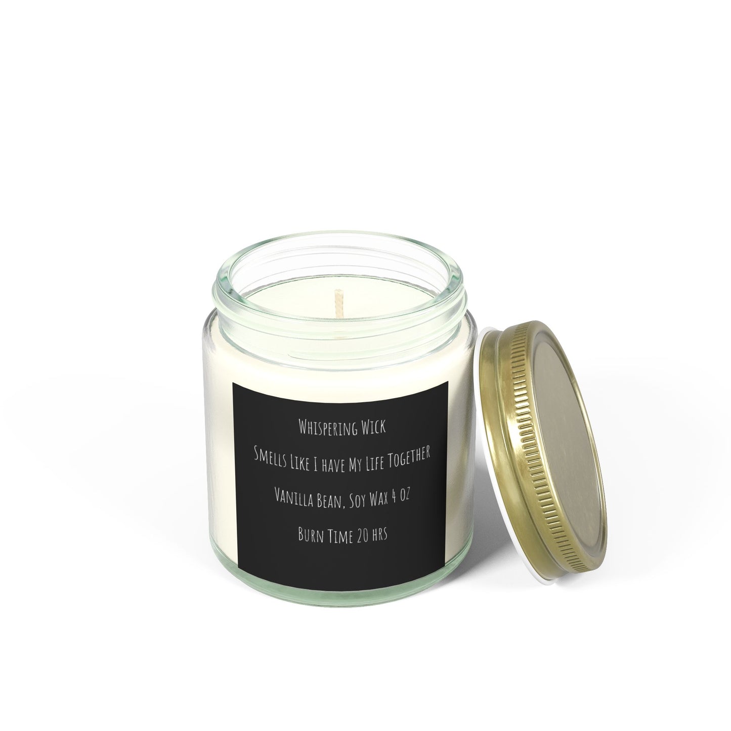 VANILLA BEAN - Soy Scented Candles, 4oZ