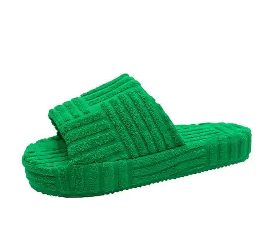 WOMEN'S FURRY CASUAL SLIPPERS