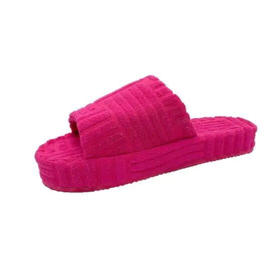 WOMEN'S FURRY CASUAL SLIPPERS