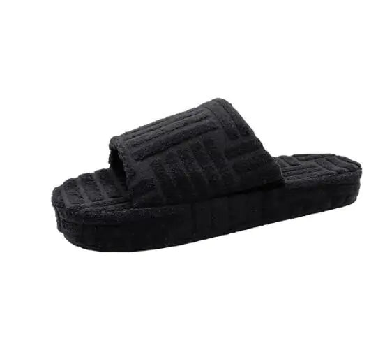 WOMEN'S FURRY CASUAL SLIPPERS