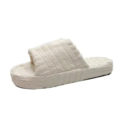 WOMEN'S FURRY CASUAL SLIPPERS